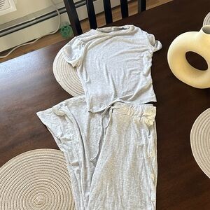 Xs matching heather grey set